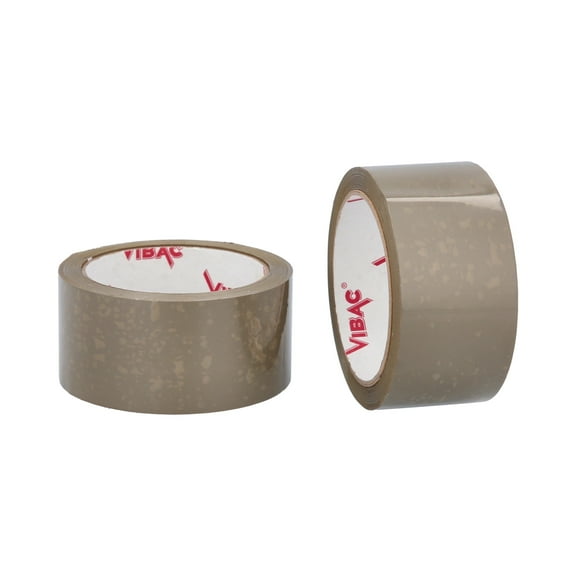 Shield Tape 72 Rolls - 2.1 Mil - PVC Packaging Sealing Tape Strong Hold, Excellent Tack, Premium Performance, Quality Adhesive, Tan/Brown, 2" x 110 Yards (330 ft)