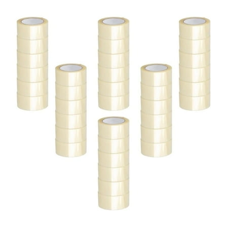 Shield Tape Packaging Shipping Tape, 3" Core, Clear, 36 Rolls, 3" x 55 Yards