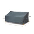thumbnail image 1 of Shield Titanium 3-Layer Polyester Water Resistant Outdoor Sofa Covers, Dark Grey, 1 of 7
