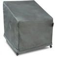 thumbnail image 1 of Shield Titanium 3-Layer Water Resistant Outdoor Club Chair Covers, Dark Grey, 1 of 6