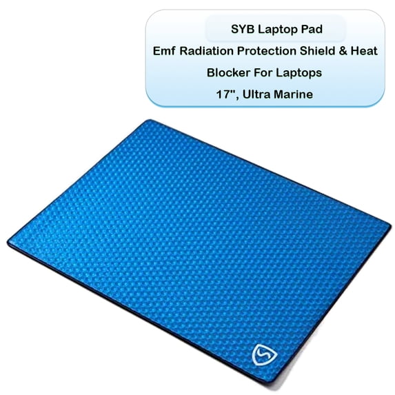 Shield Your Body Laptop Pad EMF Radiation Protection Shield and Heat Blocker For Laptops 17 Inch Ultra Marine