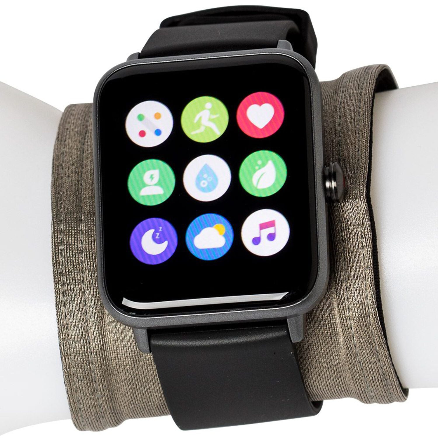 Shield Your Body Silver Fibers Anti-Radiation Watchband, Stainless Steel Smartwatch Style Wrist Band