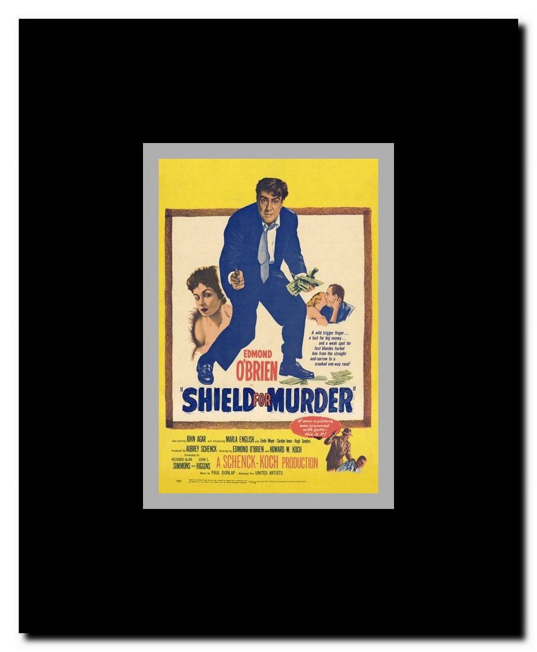 Shield for Murder Framed Movie Poster