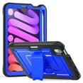 thumbnail image 1 of ShieldFlex Case for iPad Mini 7 (A17 Pro) 2024/ Mini 6 2021 8.3 Inch with Kickstand Pencil Holder, Heavy Duty Shockproof Rugged Protective Cover for Apple iPad mini 7th/6th Generation,Blue, 1 of 9
