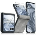 thumbnail image 1 of ShieldFlex Compatible with Motorola Razr+ 2025 Case with Built-in Screen Protector,for Razr Plus 2025 Shockproof Hinge Protection Slim Hard Cover Leather Matte Case for Moto Razr+ 2025/2024,Gray, 1 of 6