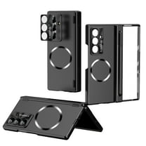 ShieldFlex for Samsung Galaxy Z Fold 6 Case with Built-in Screen Protector,Hinge Protection with S Pen Holder Stylus,Full Body Protective Phone Case for Z Fold 6, Compatible with MagSafe,Black