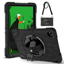 ShieldPlus Case for Samsung Galaxy Tab A9 / A9 Plus Case 11 Inch, Heavy Duty Shell with Rotating Stand/Hand/Crossbody Strap,Sturdy Shockproof Galaxy A9 Plus Tablet Case 2023 SM-X210/X216/X218,Black