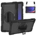 thumbnail image 1 of ShieldPlus Case for Samsung Galaxy Tab S9 FE+/S9 Plus 12.4 Inch with Shoulder Strap & S Pen Holder, Heavy Duty Drop-Proof Case with Rotating Hand Strap Kickstand for Galaxy S9 FE Plus/S9+ 2023,Black, 1 of 8