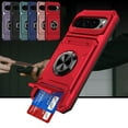 thumbnail image 1 of ShieldPlus for Google Pixel 9 Pro XL Phone Case with Finger Ring Holder Kickstand, Heavy Duty Shockproof Rugged Protective Case for Pixel 9 Pro XL, Working with Magnetic Car Phone Mount,Red, 1 of 7