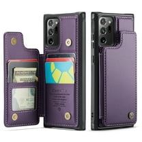 ShieldPlus for Samsung Galaxy Note20 Ultra Case Wallet with Card Holder,Note 20 Ultra 5G Wallet Case for Women Men with RFID Blocking,Durable Kickstand Shockproof Case for Galaxy Note20 Ultra,Purple
