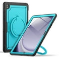 thumbnail image 1 of ShieldPlus for Samsung Galaxy Tab A9+ Plus Case for Kids Girl, Galaxy Tab A9+ 11 inch 2023 Released with Rotating Stand Shoulder Strap Shockproof Full Body Protective,Light Blue, 1 of 8