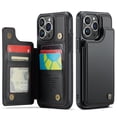 thumbnail image 1 of ShieldPlus for iPhone 15 Pro Wallet Case with Card Holder, RFID Blocking for iPhone 15 Pro Case for Women Men, Durable Kickstand Shockproof Phone Case for iPhone 15 Pro,Black, 1 of 7