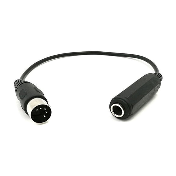 Shielded 5 Pin DIN to 6.35mm TRS Cable Connection Cord For Clear Sound Quality