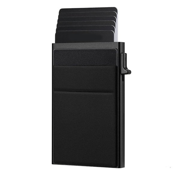 Shielded Card Holder Side Push Not Skimming Multiple Slot Organizers for Cards