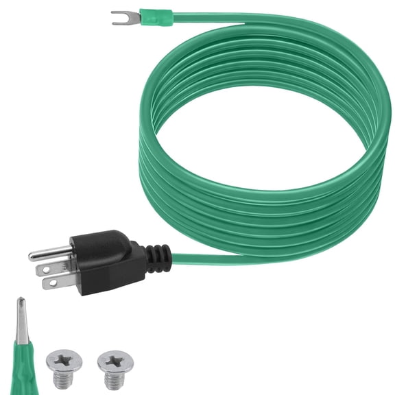 Shielded Ethernet Patch Panel Grounding Plug Adapter Set, Ground Wire Neutral Bonding Plug with Alligator Clip 14 AWG 3-Wire Earth Extension Cable for 5-15P 5.9ft/1.8m
