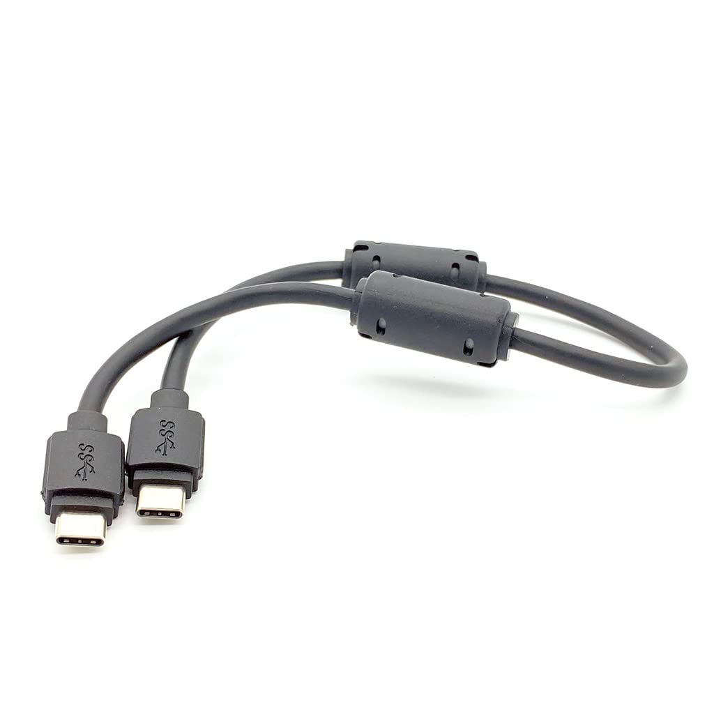 Shielded Short USBC to USBC Cable with Ferrites