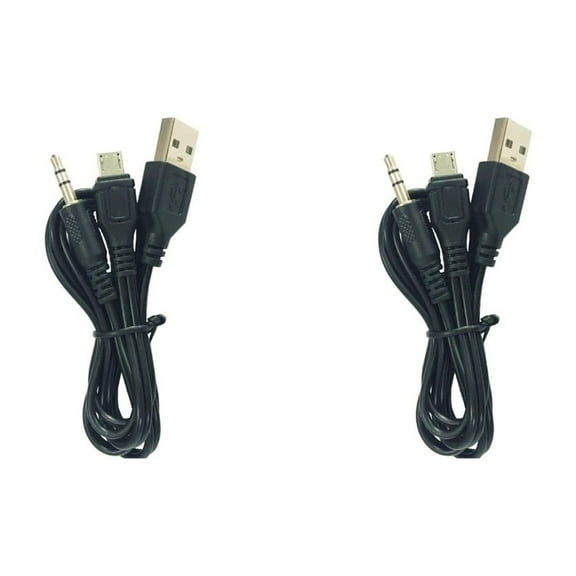 Shielded Y Cable for Simultaneous 3.5mm Sound Output and USB Charging