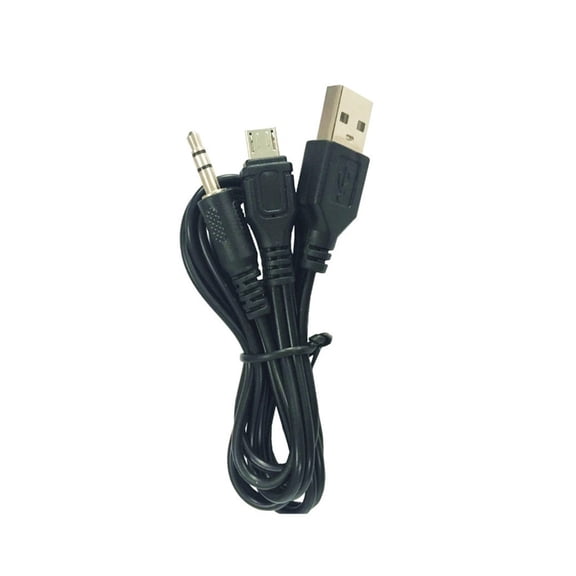 Shielded Y Cable for Simultaneous 3.5mm Sound Output and USB Charging