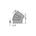 thumbnail image 1 of Shields 116-245-3000-1 Sierra Marine 45° EPDM Rubber Hump Hose, 3", 1 of 2