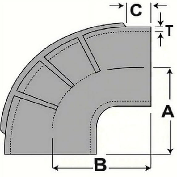 Shields Elbow Size: 4", Option: 90 Degree