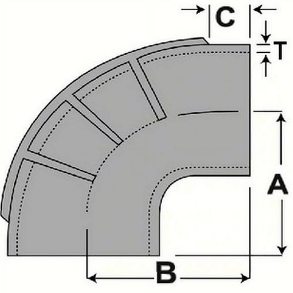 Shields Elbow Size: 6", Option: 90 Degree