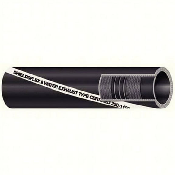 Shields Hardwall Exhaust/Water Hose 3" x 2' 116-250-3000-24