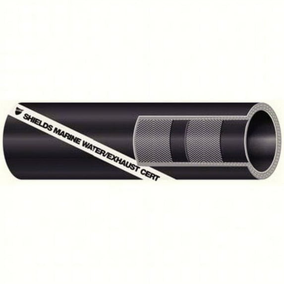 Shields Softwall Exhaust/Water Hose 6" x 2' 116-200-6000-24