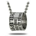 thumbnail image 1 of Shields of Strength Men's Stainless Steel Duck Band Necklace Inscribed with Philippians 4:13 Bible Verse for Hunters - Christian Gift by Shields of Strength, 1 of 4