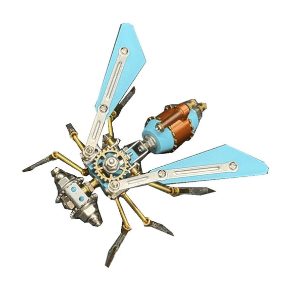Shieldwing Guardian A Steampunk Insect 3D Metal Puzzle 122PCS Mechanical Wing Model Brain Teaser Desktop Art for Teens and Adults