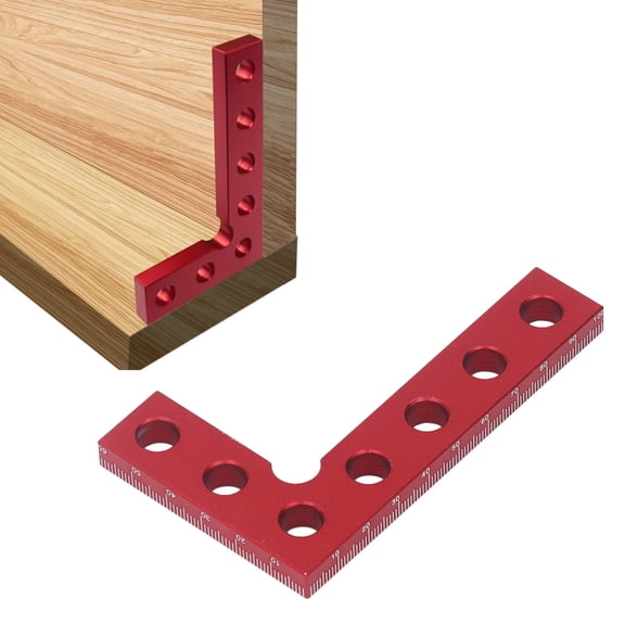 Shieny Mini Small Center Finder Tool 90 Degree Quick Measuring Square, Easy To Read Accurate Scale Corrosion Resistant Square Center Finder Tool for Woodworking for Carpenters