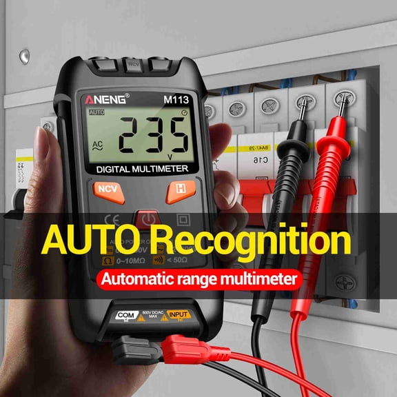 Shieny Multimeter Digital Mini Multimeter Tester, AC DC Voltage Meter with NCV Data Hold Auto Ranging, for Line On Off Detection
