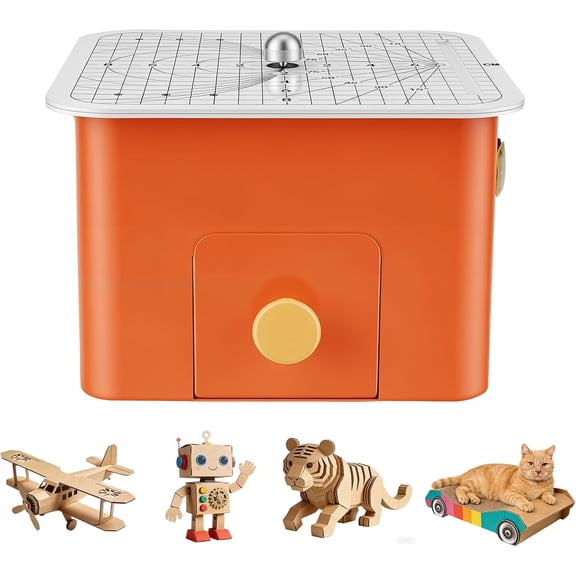 Shieny Safe Electric Cardboard Cutter, Up to 4mm Multi-Material DIY Tool, Recycled Box Paperboard Trimmer for School Art Class & Home Craft