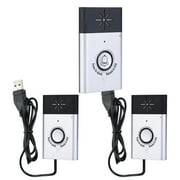 Shieny Voice Intercom Wireless Voice Intercom Doorbell 2-way Talk Monitor with 1xOutdoor Unit Button 2x Indoor Unit Receiver Smart Home Security Door Bell,Silver