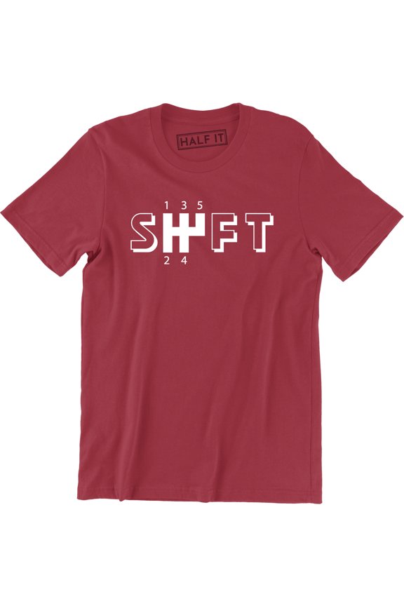 Shift 1 2 3 4 5 - Manual Drive County Prison Racing Men's T-Shirt