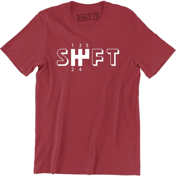 Shift 1 2 3 4 5 - Manual Drive County Prison Racing Men's T-Shirt