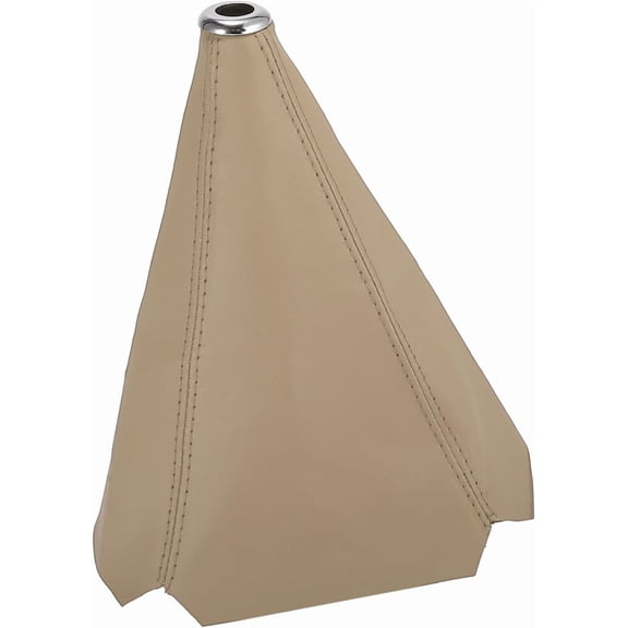 Shift Boot Cover Dust Proof Universal for Vehicle Car Beige PU Leather Auto Replacement Parts