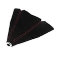 thumbnail image 1 of Shift Boot Cover Dust Proof Universal for Vehicle Matte Black PU Leather Red Line, 1 of 6