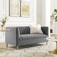 thumbnail image 1 of Shift Channel Tufted Performance Velvet Loveseat-EEI-4131, 1 of 7