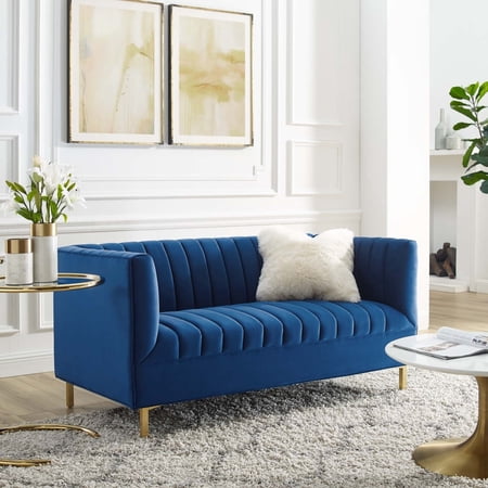 Shift Channel Tufted Performance Velvet Loveseat-EEI-4131