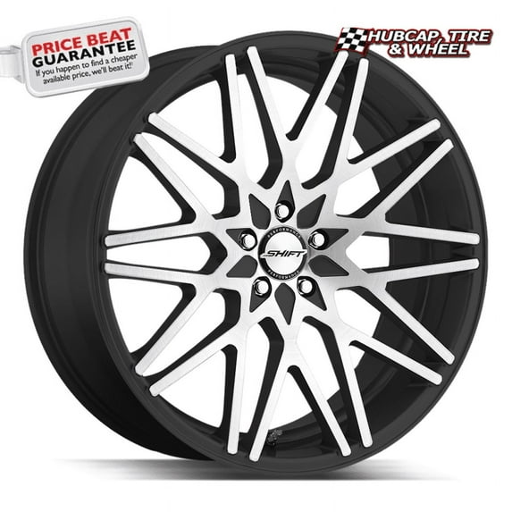Shift Formula 20X8.5 Gloss Black Machined Custom Wheel- 5x114.3 Bolt Pattern, 35mm Offset