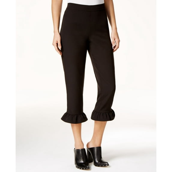 Shift Juniors Ruffled Cropped Pants Black M