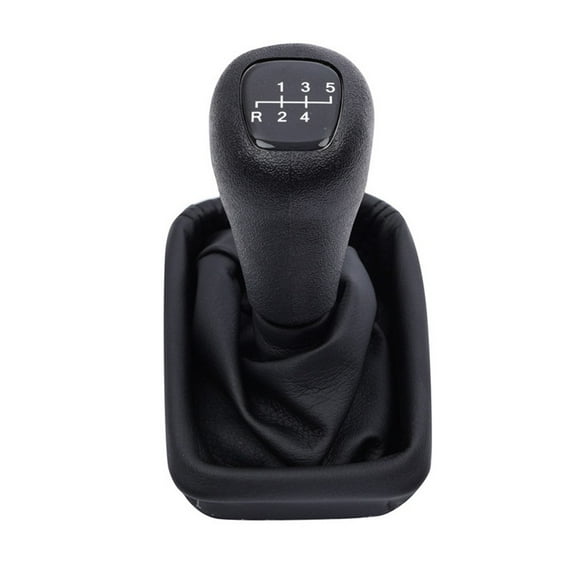 Shift Knob Accessory W208 Clk Enhanced Grip Leather Long-Lasting Durability Stylish Black Appearance Abs And Pu Material