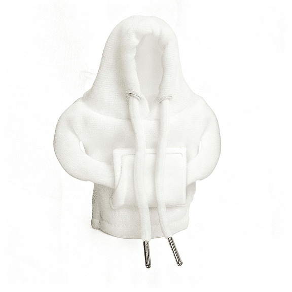 Shift Knob Hoodie,Gear Shift Cover,Funny Car Accessories,Gear Shift Hoodie,Automotive Decor And Interior-White-knitted brushed fabric