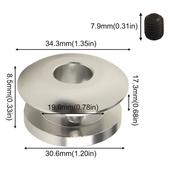 Shift Knob Stopper Shifting Head Limiter Fixed Base Gear Head Buckle Aluminum White Fangkenuo