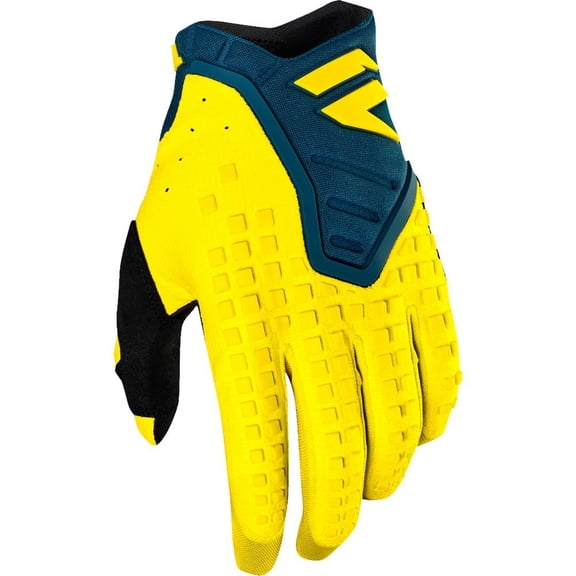 Shift Racing Blk Label Pro Motocross Motorcycle Glove - Ylw/Navy Blue, All Sizes