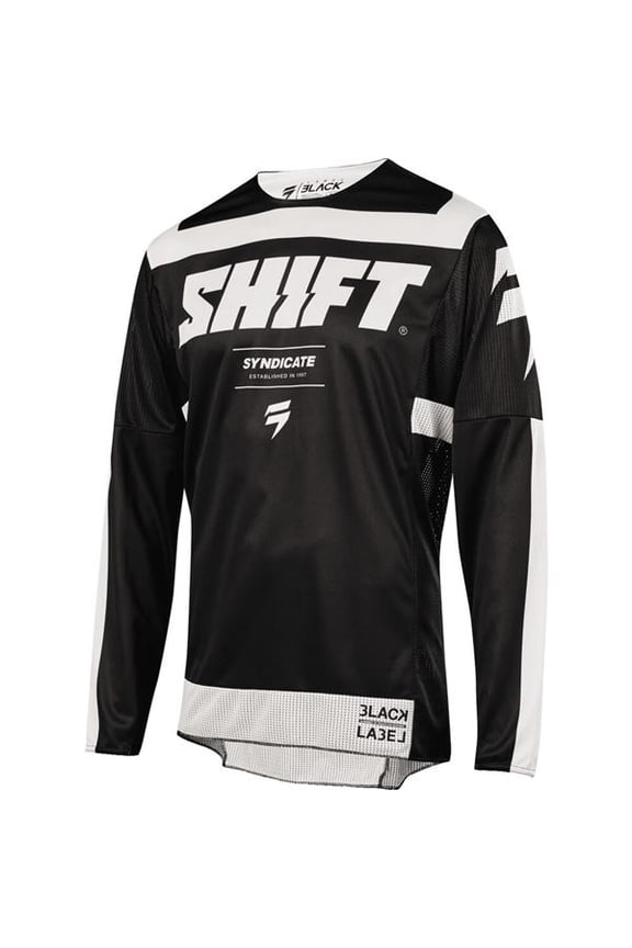 Blk Label Strike Motocross Motocross Jersey - Blk/Wht, All Sizes