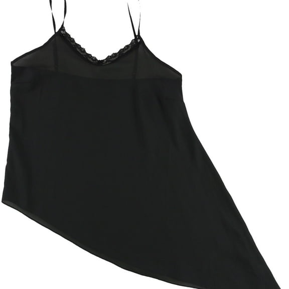 Shift Womens Asymmetrical Cami Tank Top, Black, Juniors, Small