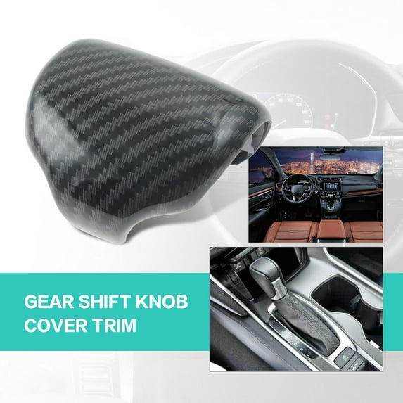 Shifter Knob Cap Embellishment Carbon Fiber Pattern for 2017-2022 Honda CR-V