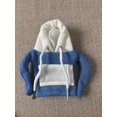 thumbnail image 1 of Shifter knob hoodie cover car gear shift lever hooded clothes cover-Blue+White, 1 of 1