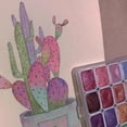 thumbnail image 1 of Shifting Watercolor Painting Set of 20 Colors Metallic Watercolor Paint Glitter Colourful Paints Set with Paintbrush Kit Model Pearlescent Watercolor Paint Box for Kids, 1 of 6